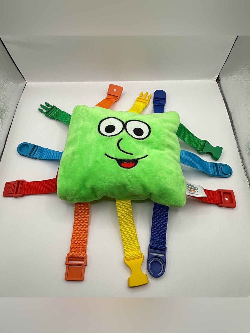 Buckle Toys Learning to Buckle Buster Square Toy Plush